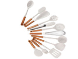 12Pcs Silicone Cooking Utensil Set White Nordic Minimalist Style NonStickware Kit for V1294-YM0714-3118210264611