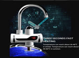 110V Hot Water Heater ElectricKitchen Bathroom Fast Heating Tap Water Faucet with LED Digital V1192-AZ-W-31120