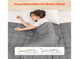 Weighted Blanket, 11 kg, 1524 x 2032 mm Queen Size, Cooling Breathable Heavy Blanket with Glass V952-JZMTDLBT25LBKZUM5001V0