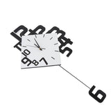 Large Wall Clock Silent Pendulum Battery Operated Non Ticking for Living Room Bedroom Office Home V1294-YM0901-3115250010911