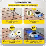 Driveway Lights 16-Pack, Solar Driveway Lights with Switch Button, Solar Deck Lights Waterproof, V952-TYNDD16JTBU000001V0