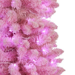 Candy Floss Pink 1.8m Pre-Lit Multicolour Slim Christmas Tree 112_OPCP6