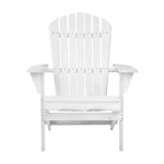 Gardeon Adirondack Outdoor Chairs Wooden Foldable Beach Chair Patio Furniture White FF-BEACH-NTLCHAIR-WH