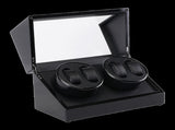 Automatic Quad Watch Winder Wood Display Box Case Motor Rotation Storage V63-827071