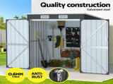 Giantz Garden Shed 1.62x1M Outdoor Storage Tool Workshop House Shelter SHED-FLAT-3X5-2DOOR-AB