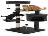 CARLA HOME 140cm Cat Tree for Indoor Cats with Plush Perch, Sisal Scratching Posts & Condo for LSB-36380