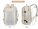 Large Capacity Travel Backpack with USB Charging Port - Black V888-ELOSUNG15301