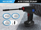 Maxim ATP Tyre Air Pump with LED Light For Cars, Motorbikes and Bicycles MEC-ATP