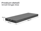 15cm Small Single BedStory 3-Fold Mattress Folding Foam Bed Washable Cover, 180x70cm XFGH-MA-L-FD-15-SS-GY
