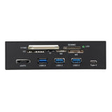 Sunshine-tipway STW 5.25" Internal Card Reader Media Multi-Function Dashboard PC Front Panel Type-C V1369-AZ3-W-16454