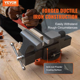 VEVOR 6" Bench Vice w/ Anvil 360&deg;Swivel Locking Base Heavy Duty Ductile Iron V952-DGNTQDXZSYCQ6QSMGV0