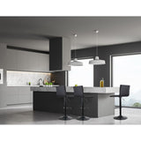 Artiss 4x Bar Stools Gas Lift Linen Fabric Black BA-TW-V17-1168-BKX4