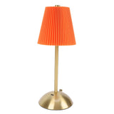 Small Pleated Table Lamp Iron Fabric Soft Lighting Bedside Nightstand Desk Lamp for Bedroom Living V1294-YM0901-3119250067812