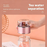 Upgraded Glass Tea Infuser, 3-in-1 Design Double Layer Borosilicate Glass Infuser Mug with Built-in V1366-AZ2-W-10708
