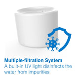 Tech4Pets 2L Smart Water Fountain with UV Filter for Pets V1031-T4P-WATER-F2L