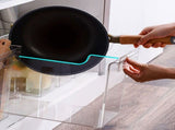 Clear Kitchen Organizer Bin Space Saving Multifunctional U Shaped Clear Containers Bin for Pot Lids V1294-YM0901-3118240039211