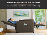 FORTIA Electric Armchair Recliner, Single Fabric Chair, Biege V219-HELMCRFO5BGA