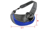 Blue Portable Pet Sling Backpack for Small Dogs and Cats Size S with Breathable Mesh Design V888-ELOSUNG43835