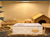 Acrylic 3 Chamber Hamster Hideaway with Transparent Design for Small Animal Exploration V1366-AZ2-W-17618