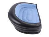 Inflatable Chair PVC and Velvet Water Proof Comfortable Portable Blow Up Couch for Outdoor Blue V1294-YM0901-3116240034911