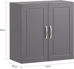 Wall Storage Cabinet Unit Double Doors V178-67984