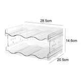 Stackable Plastic 3 Bottle Refrigerator Wine Rack - Kitchen Storage for Champagne Stacking Wine V1370-AZ4-05545