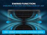 POLYCOOL 130L 750W Evaporative Air Cooler, Commercial Industrial Grade, Remote Control, Purifier, V219-COLCECPY13KA