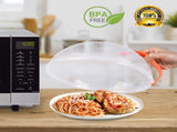 Microwave Splatter Cover, Microwave Cover for Food BPA Free, Microwave Plate Cover Guard Lid with V1192-AZ-W-11600