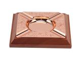 Engraved Print Cigar Ashtray Plated Vintage Practical Household Cigarette Ashtray for Home Copper V1294-YM0521-3117230006111