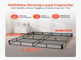 Box Spring, King Size Bed Frame with Washable Fabric Cloth, Heavy Duty Metal Frame for King Bed, 230 V952-XXDH80769INC77UZP001V0