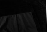 Large Thick Faux Mink Velvet Curtains Blockout 550x 230cmHook Pinch Pleat Black V702-CNZ11-1 BLACK