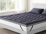 Giselle Bedding 5cm Pillowtop Topper Bamboo Polyester Blend Fibre Pad for Back Pain Relief Washable TOPPER-WA-CHAR-K