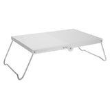 Compact Camping Table Plated Silver, Portable and Quick Assembly for Outdoor Use V1370-AZ4-20794