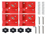 Right Angle Clamp for Woodworking Corner Joints, Square Clamp Tool with Adjustable Jaw for Frame V1341-ZY-YVSJBX4A-RED-4PCS