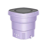 Mini Washing Machine Bucket Folding Portable Laundry Machine Clothes Washing purple V201-W12788553