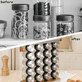 CARLA HOME 20-Jar Spice Rack Organizer Storage for Kitchen Countertop or Cabinet LSB-36187