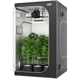 Grow Tent 48 x 48 x 80 in Indoor Growing Tent Hydroponic Window Door Tray V952-ZZZPJSJSJTHSH2RLQV0