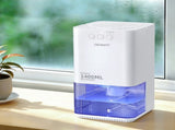 Devanti 1400ML Portable Dehumidifier Quiet Sleep Mode Timer Auto Off Bedroom White DH-1400A-WH