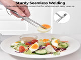 600F Heat Resistant 7/9/12 inches Silicone Cooking Tongs with Non Stick Rubber Tips and V1258-DP02-C-378