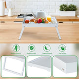 Folding table - Multifunctional folding table for home - Folding bamboo bedside table - Can be used V1188-ZXY-131-948