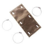 Exhaust Heat Shield 6" X 12" Titanium Pipe Shield with Stainless Steel Clamps, Heat Protection Up to V1366-AZ2-W-14415