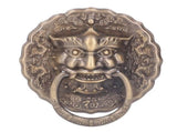 Door Knocker Brass Material 2 Sided Installation Heavy Duty Pull Bronze Chinese Antique Door Pull V1294-YM0523-3114220008811