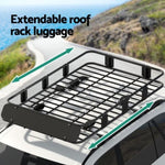 Giantz Universal Car Roof Rack Basket Luggage Vehicle Cargo Carrier 160cm Black CAR-B-RFBASKET-164