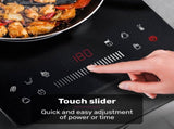 EUROCHEF Induction Benchtop Cooktop, 2000W, 9 Heat Levels, Fast Electric Portable Cooker, Touch V219-COKICTEC25PA