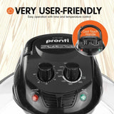 Pronti 17L Family Turbo Convection Oven Broiler Cooker - A18 Black OVN-17L-A18-BK