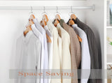 TOPIA HANGER Wooden Hangers 30 Pack, Space Saving Coat Hanger with 360&deg Swivel Cascading Ring Hook, V1258-DP02-F-239