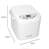 Spector Automatic Bread Machine 19-In-1 500W Quiet Motor 1.2Lb White for Home BM2002-WH-AU