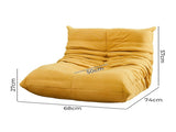 Levede Kids Floor Chair Foam Sofa Replica Single Lazy Recliner Children Couch REP1001-KD-YL