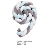 Baby Braided Crib Bumper Long Baby Nursery Cushion Knot Soft Snake Pillow V1294-YM0901-JY25528-01
