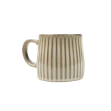 High-Fired Ceramic Stoneware Ribbed Stripe Mug 460ml Matt EARTHY BROWN V274-HA-LA-P0024808-YE